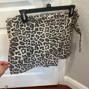 Zara leopard skort